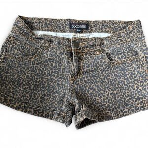Forever 21 Animal Print Jean Shorts